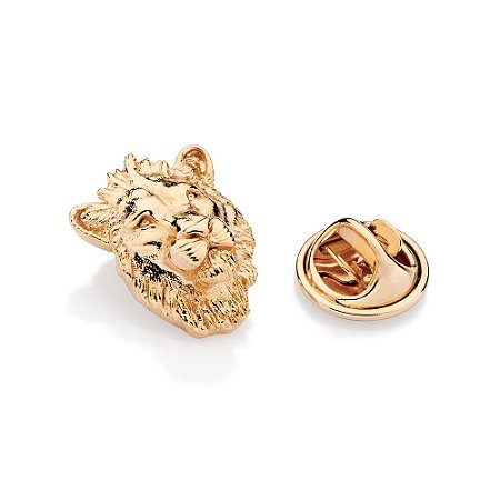 BROCHE MUFASA 3D FOLHEADO A OURO. MED 1,70CM ROMMANEL 542906