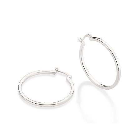 ARGOLA LISA PRATA 925. MED 3,8CM ROMMANEL 820197