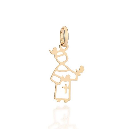 PINGENTE FOLHEADO A OURO SÃO FRANCISCO DE ASSIS. MED 2,10CM ROMMANEL 542875