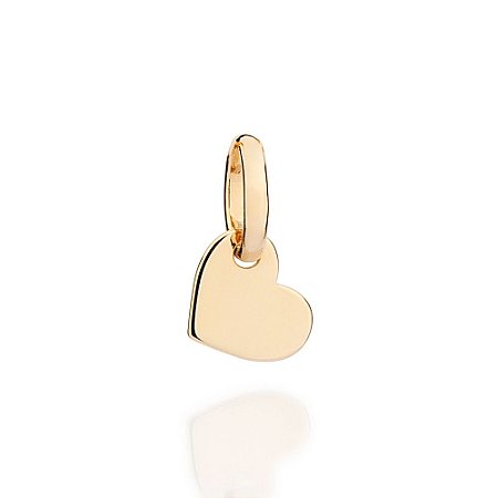 PINGENTE FOLHEADO A OURO CORAÇÃO LISO. MED 1,30CM ROMMANEL 542882