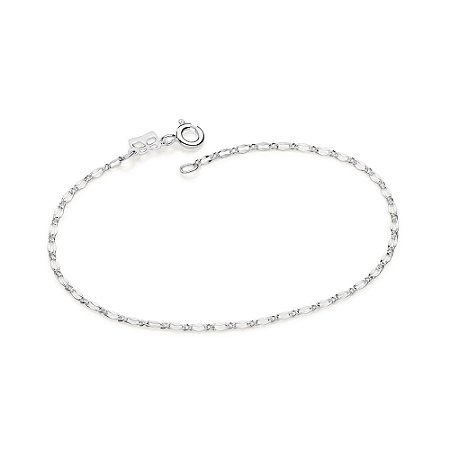 PULSEIRA PRATA 925 ELOS BATIDOS. MED 18/19CM ROMMANEL 850082