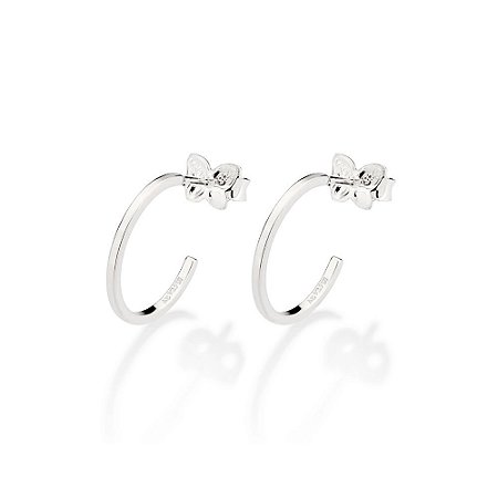 ARGOLA FIO QUADRADO PRATA 925. MED 1,5CM ROMMANEL 820222