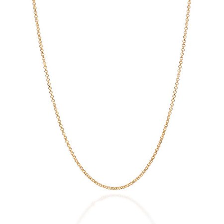 CORRENTE FOLHEADO A OURO ELO PORTUGUÊS. MED 50CM ROMMANEL 532522