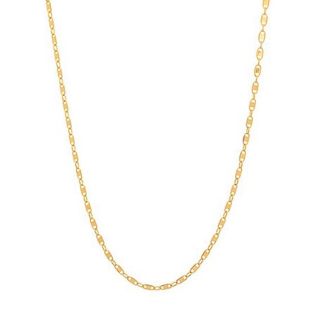 CORRENTE FOLHEADO A OURO FIO PEÇAS NAVETES. MED 60CM ROMMANEL 531280