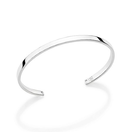 BRACELETE MASCULINO ARO LISO PRATA 925. MED 7CM DE DIÂMETRO ROMMANEL 850089