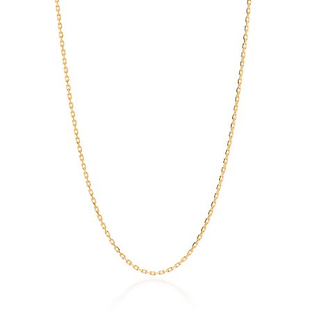 CORDÃO MASCULINO FOLHEADO A OURO ELO CADEADO. MED 70CM ROMMANEL 532595
