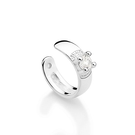 PIERCING DE PRESSÃO PRATA 925 COM ZIRCÔNIAS. MED 1,2CM ROMMANEL 820270