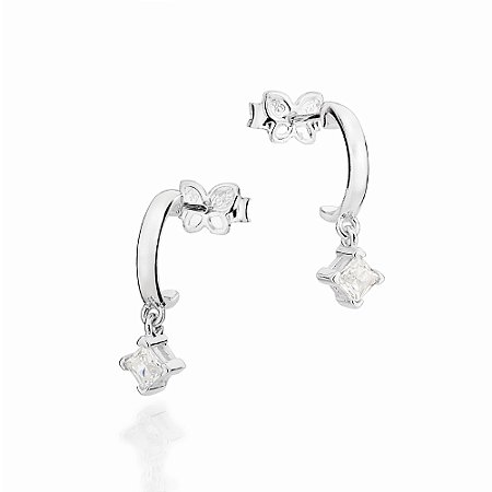ARGOLA PRATA 925 COM ZIRCÔNIAS. MED 1,7CM ROMMANEL 820275