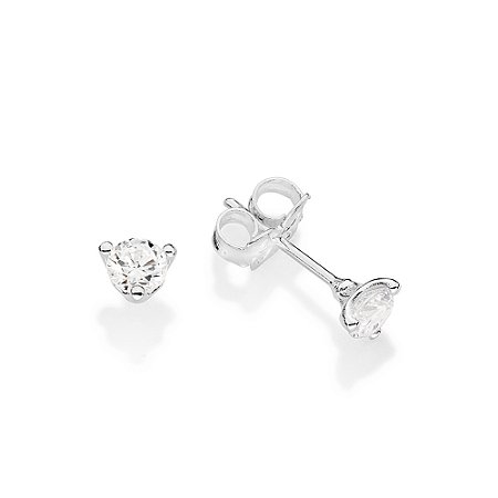 BRINCO SOLITÁRIO PRATA 925 COM ZIRCÔNIA. MED 0,5CM ROMMANEL 820286