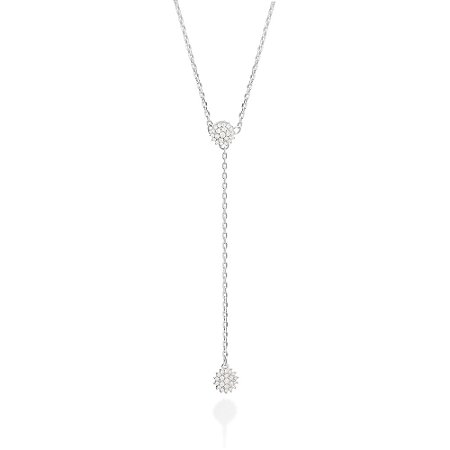COLAR GRAVATA PRATA 925 COM ZIRCÔNIAS. MED 50CM ROMMANEL 830127