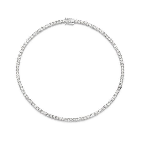 GARGANTILHA RIVIERA PRATA 925 COM ZIRCÔNIAS. MED 37CM ROMMANEL 830128