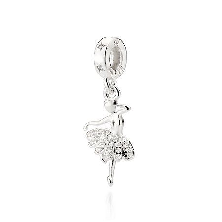 BERLOQUE BAILARINA PRATA 925 COM ZIRCÔNIAS. MED 2,3CM ROMMANEL 840135