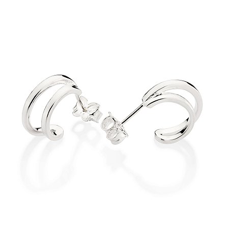 ARGOLA PRATA 925 ARO DUPLO. MED 1,4CM ROMMANEL 820176