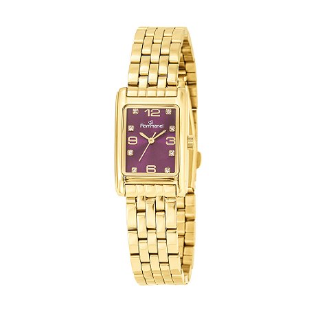 RELÓGIO ANALÓGICO SOCIAL DOURADO ROMMANEL 650087