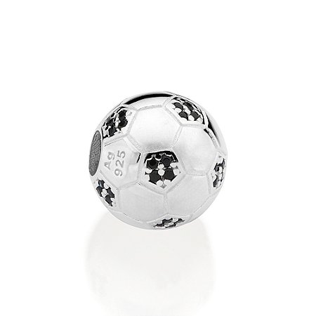 BERLOQUE PASSANTE PRATA 925 BOLA DE FUTEBOL. MED 1,2CM DE DIÂMETRO ROMMANEL 840186