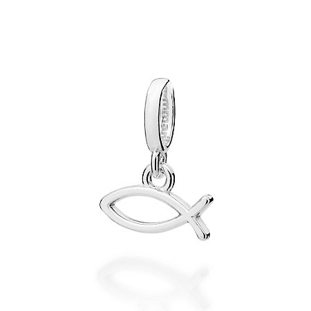 PINGENTE PRATA 925 PEIXE SÍMBOLO DO CRISTIANISMO. MED 1,6CM ROMMANEL 840287