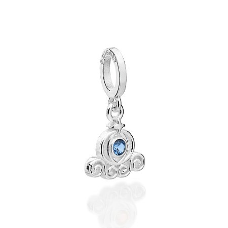 PINGENTE PRATA 925 CARRUAGEM COM ZIRCÔNIA. MED 2,3CM ROMMANEL 840277