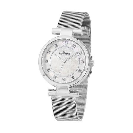 RELÓGIO ANALÓGICO SOCIAL PRATA ROMMANEL 650096