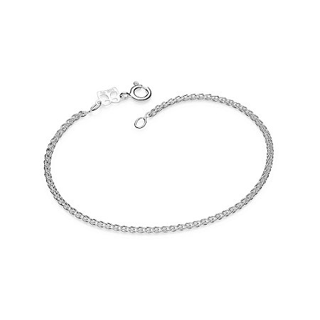 PULSEIRA PRATA 925 ELOS DUPLOS. MED 18CM ROMMANEL 850109
