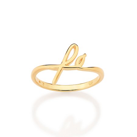 ANEL SKINNY FÉ FOLHEADO A OURO ROMMANEL 513599