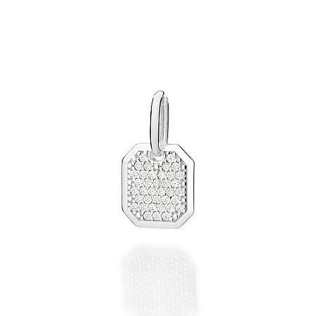 PINGENTE PRATA 925 COM ZIRCÔNIAS. MED 2,4CM ROMMANEL 840274