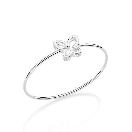 BRACELETE BORBOLETA PRATA 925. MED 60CM DIÂMETRO ROMMANEL 850097