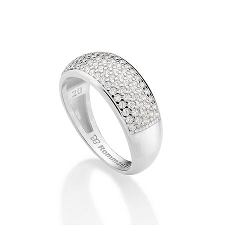 ANEL PAVÊ PRATA 925 COM ZIRCÔNIAS ROMMANEL 810370
