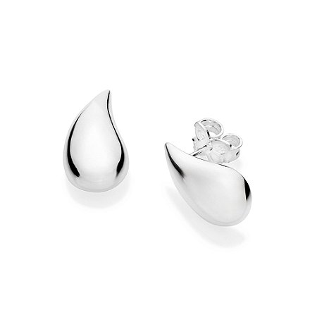 BRINCO PRATA 925 GOTA ABAULADA. MED 1,40CM ROMMANEL 820321