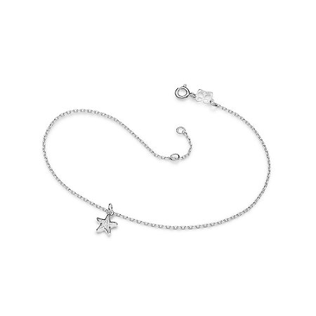 TORNOZELEIRA PRATA 925 ESTRELA DO MAR. MED 25CM ROMMANEL 850116