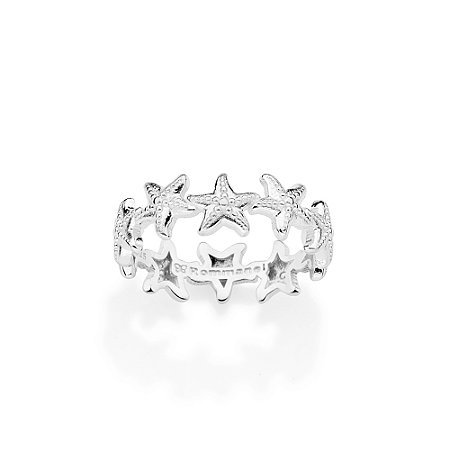 ANEL PRATA 925 ESTRELAS DO MAR ROMMANEL 810388