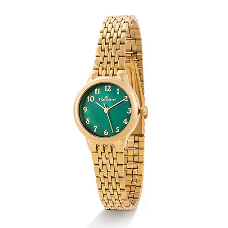 RELÓGIO ANALÓGICO SOCIAL DOURADO ROMMANEL 650159