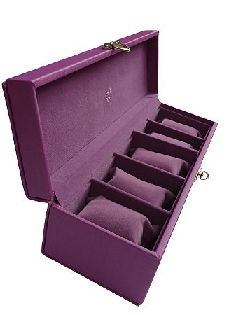 ESTOJO PARA RELÓGIOS ROMMANEL. MED 37CM X 12CM X 11CM COR LILÁS 766384