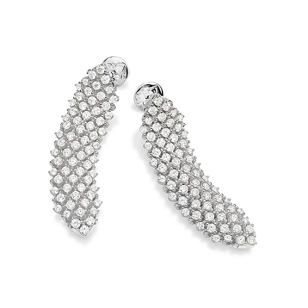 MAXI BRINCO PRATA 925 COM ZIRCÔNIAS. MED 6,7CM ROMMANEL ATELIER 820327