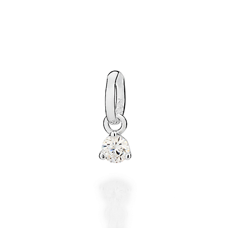 PINGENTE SOLITÁRIO PRATA 925 COM ZIRCÔNIA. MED 1,2CM ROMMANEL 840300