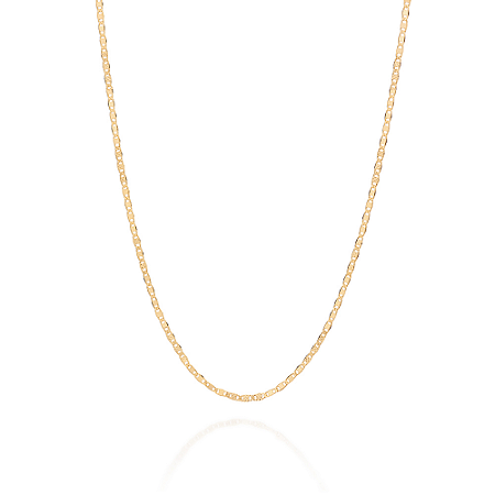 CORRENTE FOLHEADO A OURO ELO PIASTRINE. MED 80CM ROMMANEL 532648