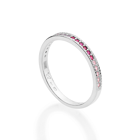 ANEL APARADOR PRATA 925 COM ZIRCÔNIAS COLORIDO ROMMANEL 810408