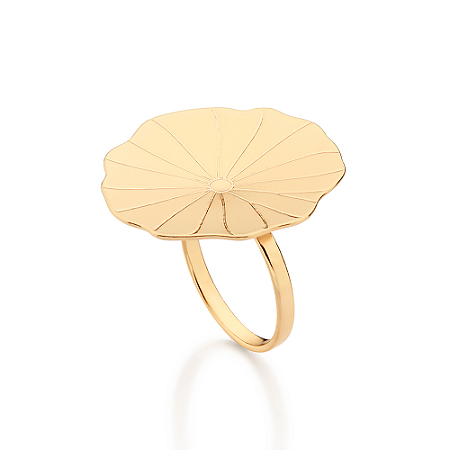 ANEL SKINNY FLOR DE LÓTUS FLHEADO A OURO ROMMANEL 513635