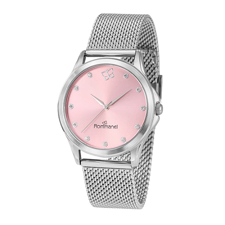 RELÓGIO ANALÓGICO SOCIAL PRATA ROMMANEL 650207