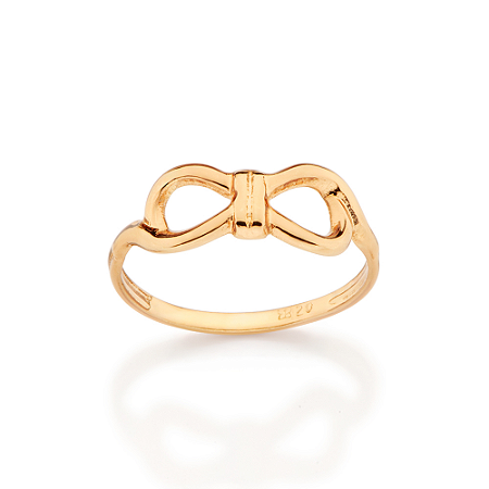 ANEL SKINNY LAÇO FOLHEADO A OURO ROMMANEL 513661