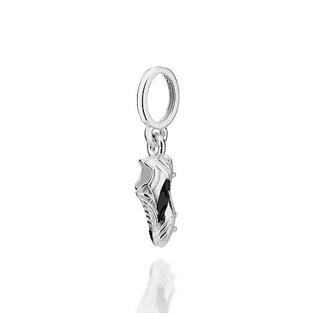 PINGENTE PRATA 925 CHUTEIRA COM APLICAÇÃO DE RESINA PRETO. MED 2,2CM ROMMANEL 840339