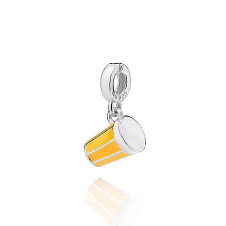 BERLOQUE PRATA 925 COPO AMERICANO COM APLICAÇÃO DE RESINA. MED 1,8CM ROMMANEL 840335