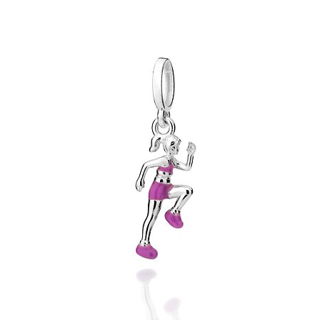 BERLOQUE PRATA 925 CORREDORA COM APLICAÇÃO DE RESINA. MED 2,8CM ROMMANEL 840320