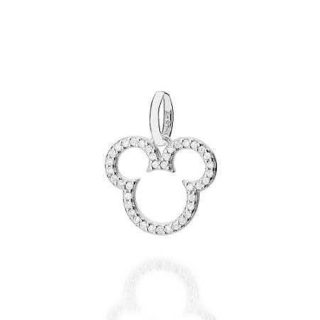 PINGENTE PRATA 925 MICKEY VAZADO COM ZIRCÔNIAS. MED 1,9CM ROMMANEL 840340