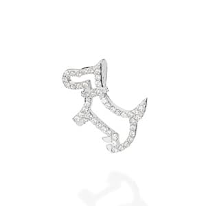 PINGENTE PRATA 925 CACHORRO COM ZIRCÔNIAS. MED 2CM ROMMANEL 840310