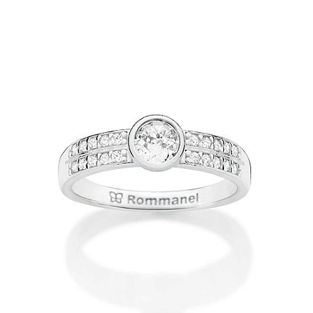 ANEL PRATA 925 COM ZIRCÔNIAS ROMMANEL 810441