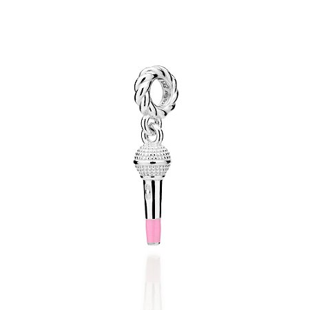 BERLOQUE PRATA 925 MICROFONE COM APLICAÇÃO DE RESINA. MED 2,5CM ROMMANEL 840370