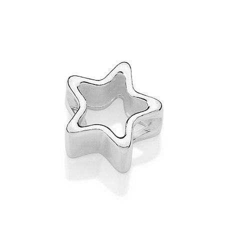 BERLOQUE SEPARADOR PRATA 925 ESTRELA VAZADA. MED 1,3CM ROMMANEL 840369