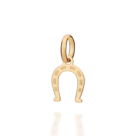 PINGENTE FOLHEADO A OURO FERRADURA. MED 1,7CM ROMMANEL 543036