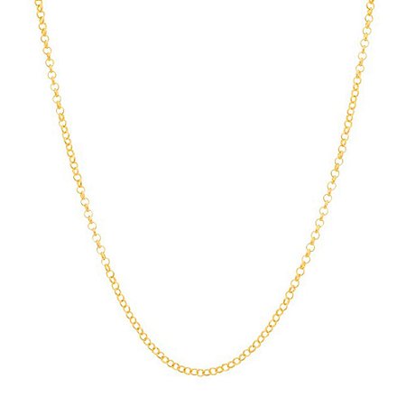 CORRENTE FOLHEADO A OURO ELO PORTUGUÊS. MED 42CM ROMMANEL 530609