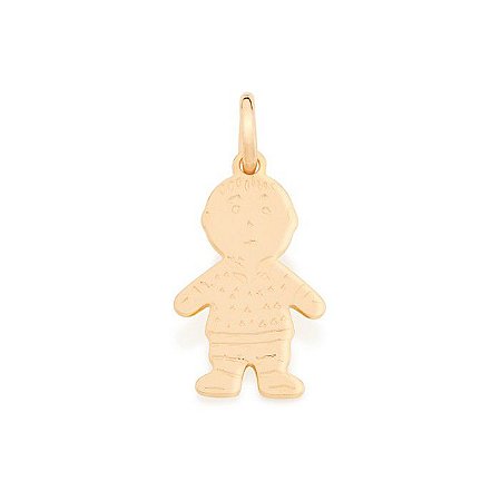 PINGENTE FOLHEADO A OURO MENINO. MED 0,9CM ROMMANEL 540175